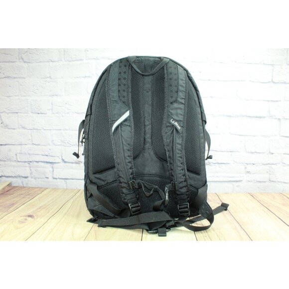 LL Bean Adult Carry Portable Locker Pack 42L School Hiking Pack Backpack Black - Picture 3 of 13